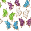 8 Pairs 4 Colors Alloy Enamel Pendants ENAM-FS0002-49-3