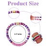 20Pcs 20 Colors Handmade Polymer Clay Heishi Surfer Stretch Bracelets Set with Synthetic Hematite BJEW-SW00044-7