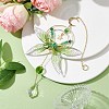 Resin Butterfly Hanging Ornaments HJEW-TA00179-2