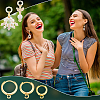 30Pcs 3 Styles Brass Huggie Hoop Earring Findings KK-PH0011-10-6