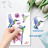 8Pcs 8 Styles Rectangle Plastic Window Stickers DIY-WH20015-002-3