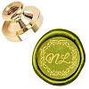 Wax Seal Brass Stamp Head AJEW-WH0209-372-1