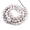 Anti-Tarnish Electroplate Glass Beads Strands EGLA-T021-8mm-15-01-3