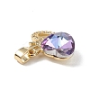 Real 18K Gold Plated Rack Plating Brass Micro Pave Clear Cubic Zirconia Pendants KK-C015-18G-13-2