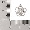 Non-Tarnish 304 Stainless Steel Pendants STAS-S139-06P-12-3