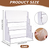 3-Tier Acrylic Sport Card Display Riser Stands ODIS-WH0043-188-3