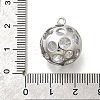 Brass with Cubic Zirconia Pendants KK-E792-12P-3
