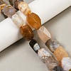 Natural Yellow Botswana Agate Beads Strands G-F796-C05-01-1