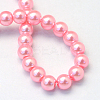 Baking Painted Pearlized Glass Pearl Round Bead Strands X-HY-Q003-4mm-53-4