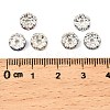 Brass Rhinestone Spacer Beads X-RB-A014-L7mm-S-2