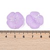 Frosted Transparent Acrylic Beads OACR-P029-19B-04-3
