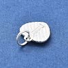 925 Sterling Silver Heart with Capital Letter Charms STER-S009-13I-S-2