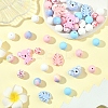 5 Styles Silicone Beads SIL-YW0002-49-4