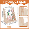6-Tier Wood Jewelry Bracelet Display Towers ODIS-WH0079-043-3