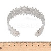 304 Stainless Steel Cuff Bangles for Women BJEW-P364-01A-P-3