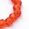 Transparent Glass Bead Strands GLAA-R166-6mm-01B-2