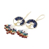 Natural Mixed Gemstone Chips Tree of Life with Chips Tassel Big Pendant Decorations HJEW-H057-03G-A-2