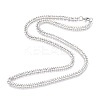 201 Stainless Steel Curb Chain Necklaces NJEW-R063-42P-1