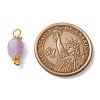 Natural Lavender Amethyst Links Connectors PALLOY-JF01091-03-4