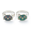 Adjustable Iron Finger Rings RJEW-B032-12P-1