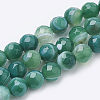 Natural Striped Agate/Banded Agate Beads Strands X-G-S281-51A-6mm-1