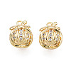 Brass Micro Pave Cubic Zirconia Charms KK-N231-239-1