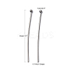 304 Stainless Steel Ball Head Pins X-STAS-M010-35mm-01-5