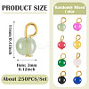 Glass Round Pendants PALLOY-TADJ00001-01-3