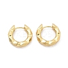 304 Stainless Steel Textured Hoop Earrings for Women EJEW-U060-01A-G-4