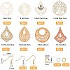 DIY Wooden Dangle Earring Making Kits DIY-NB0005-49-2