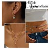 100Pcs Baking Paint Imitation Jade Glass Pendants PALLOY-CJ00195-7