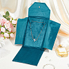Velvet Pearl Beaded Necklace Storage Bags ABAG-WH0046-96-5