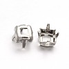 Square Brass Sew on Prong Settings KK-N0084-A07-6x6-1