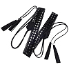 Bohemian Imitation Leather Tassel Wrap Chain Belts AJEW-WH20033-096AS-B-1