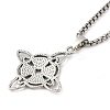 201 Stainless Steel Pendant Necklaces LS-NJEW-G118-02AS-2
