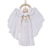 Angel Wood & Cotton Threads Pendant Decoration HJEW-JM02406-01-1