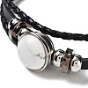 Natural Howlite Multi-strand Bracelets BJEW-Q337-01F-2
