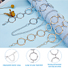 2Pcs 2 Colors Alloy Ring Link Chain Waist Belts FIND-FH0008-49-4
