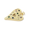 Brass Micro Pave Cubic Zirconia Pendants KK-L239-062G-02-2
