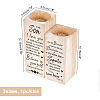 Wooden Candle Holder AJEW-WH0257-008-2