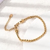 304 Stainless Steel Link Chain Bracelets for Women BJEW-A158-02D-G-3