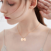 40Pcs 4 Colors Alloy Enamel Pendants ENAM-CJ0002-17-7