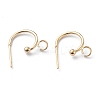304 Stainless Steel Half Hoop Earrings LS-STAS-Z028-B02-G-1