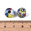 Handmade Millefiori Glass Lampwork Round Beads LA-N001-01A-12MM-4