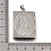 316 Stainless Steel Locket Pendants STAS-C123-03A-P-3