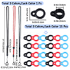 3Pcs 3 Colors Polyester Neck Strap DIY-GF0008-37B-2