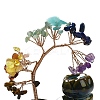 Gemstone Chips Tree Decorations AJEW-P120-A03-4