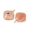Natural Sunstone Pendants G-K372-05G-07-2