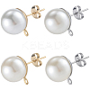 304 Stainless Steel Stud Earring Findings EJEW-SP0001-17J-7