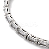 Platinum Brass Cuff Bangles BJEW-D039-36P-03-2